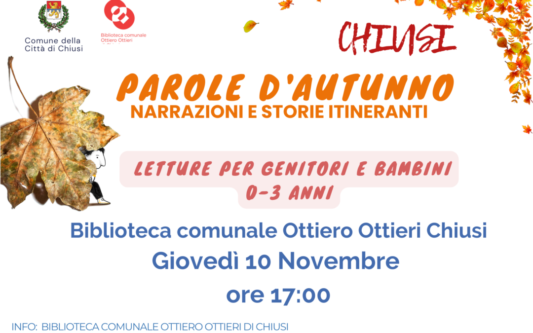 Parole d’autunno 0-3 ANNI